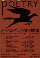March 1937 Poetry Magazine cover