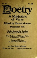 December 1917 Poetry Magazine cover