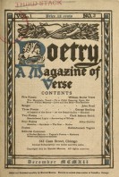 December 1912 Poetry Magazine cover