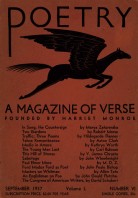 September 1937 Poetry Magazine cover