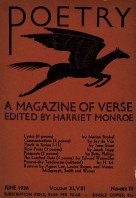 June 1936 Poetry Magazine cover