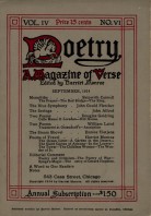September 1914 Poetry Magazine cover