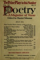 July 1916 Poetry Magazine cover