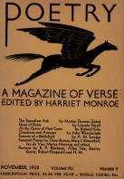 November 1932 Poetry Magazine cover