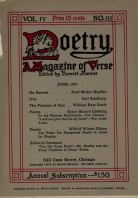 June 1914 Poetry Magazine cover