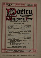 December 1914 Poetry Magazine cover