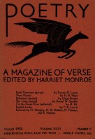 August 1935 Poetry Magazine cover