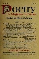 April 1917 Poetry Magazine cover