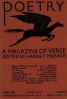 June 1935 Poetry Magazine cover
