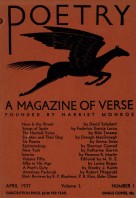 April 1937 Poetry Magazine cover