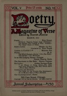 March 1915 Poetry Magazine cover