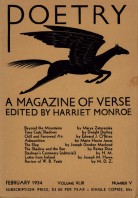 February 1934 Poetry Magazine cover