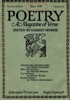 May 1928 Poetry Magazine cover
