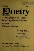 May 1919 Poetry Magazine cover