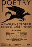 February 1932 Poetry Magazine cover