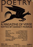 June 1932 Poetry Magazine cover