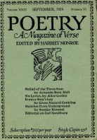 September 1924 Poetry Magazine cover