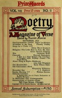 November 1915 Poetry Magazine cover