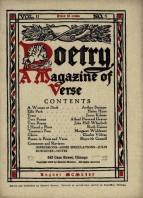 August 1913 Poetry Magazine cover