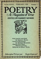 February 1929 Poetry Magazine cover