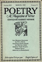 March 1925 Poetry Magazine cover