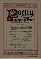 April 1914 Poetry Magazine cover