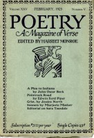 February 1925 Poetry Magazine cover