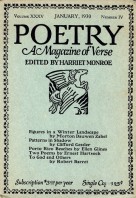 January 1930 Poetry Magazine cover