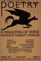 March 1932 Poetry Magazine cover
