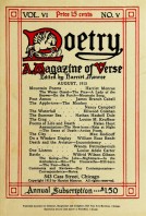 August 1915 Poetry Magazine cover