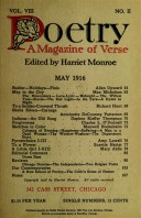 May 1916 Poetry Magazine cover