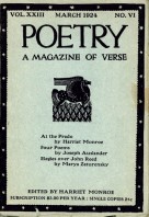March 1924 Poetry Magazine cover