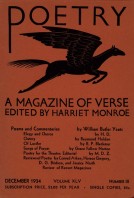 December 1934 Poetry Magazine cover