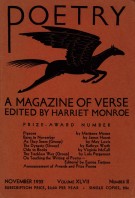 November 1935 Poetry Magazine cover