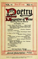 September 1915 Poetry Magazine cover