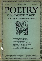 January 1925 Poetry Magazine cover