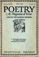 May 1926 Poetry Magazine cover
