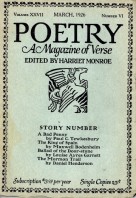 March 1926 Poetry Magazine cover