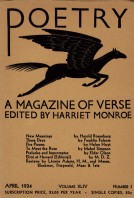 April 1934 Poetry Magazine cover
