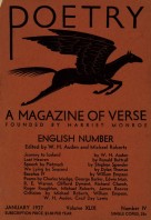 January 1937 Poetry Magazine cover