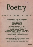 July 1955 Poetry Magazine cover