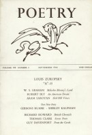 September 1966 Poetry Magazine cover