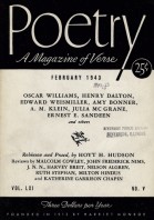 February 1943 Poetry Magazine cover