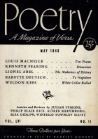 May 1940 Poetry Magazine cover