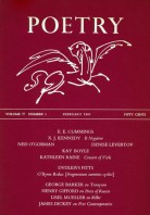 February 1961 Poetry Magazine cover