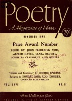 November 1945 Poetry Magazine cover