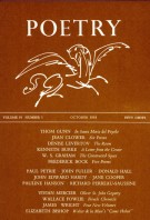 October 1958 Poetry Magazine cover