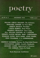 December 1952 Poetry Magazine cover