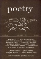 November 1956 Poetry Magazine cover