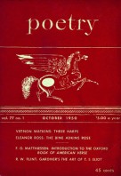 October 1950 Poetry Magazine cover